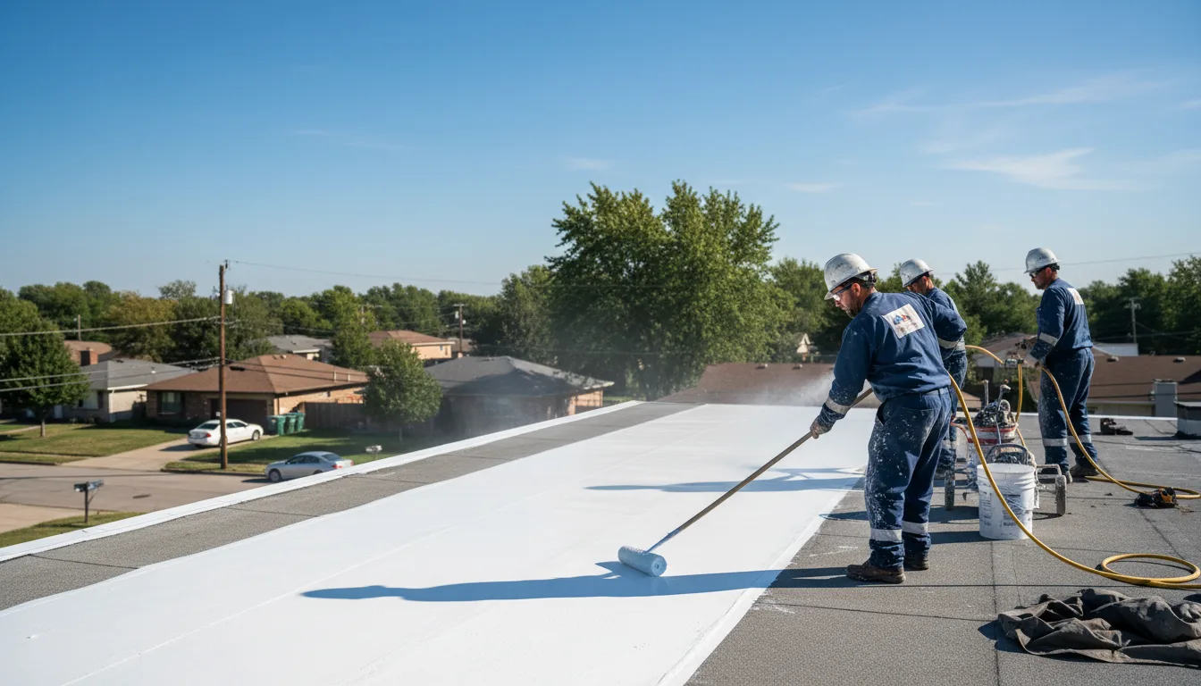 Commercial roof coating in Flaxville, MT near me